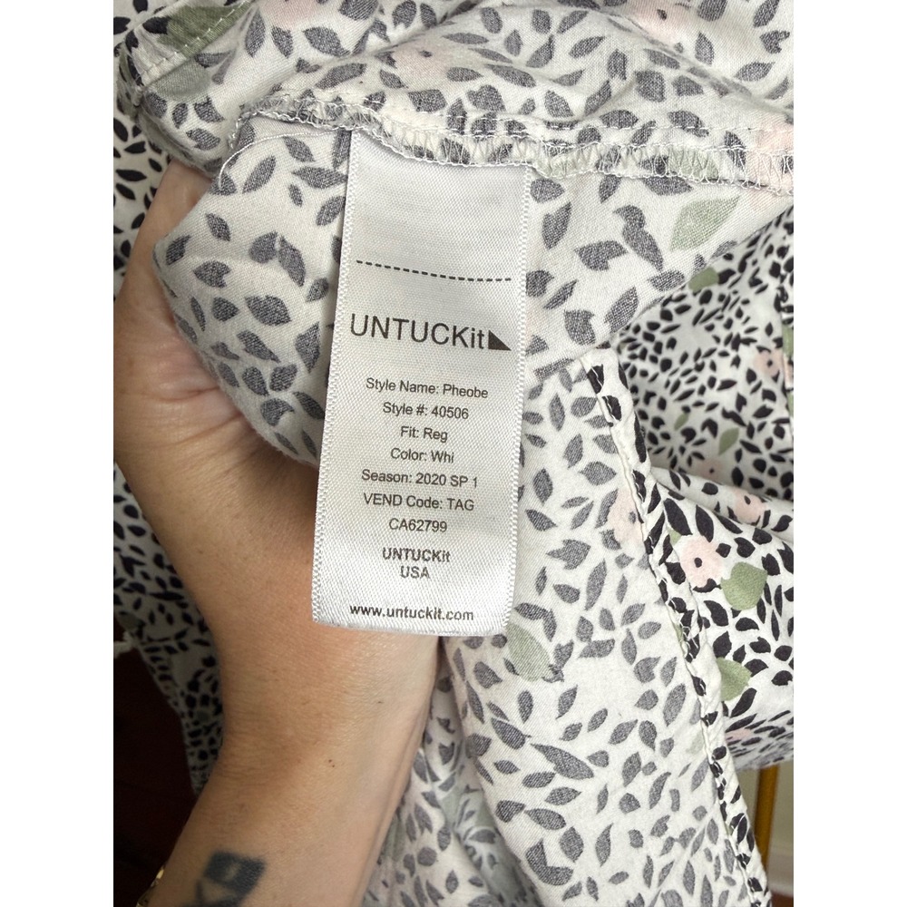 Untuck It Floral Button Front Dress - Picture 3 of 5